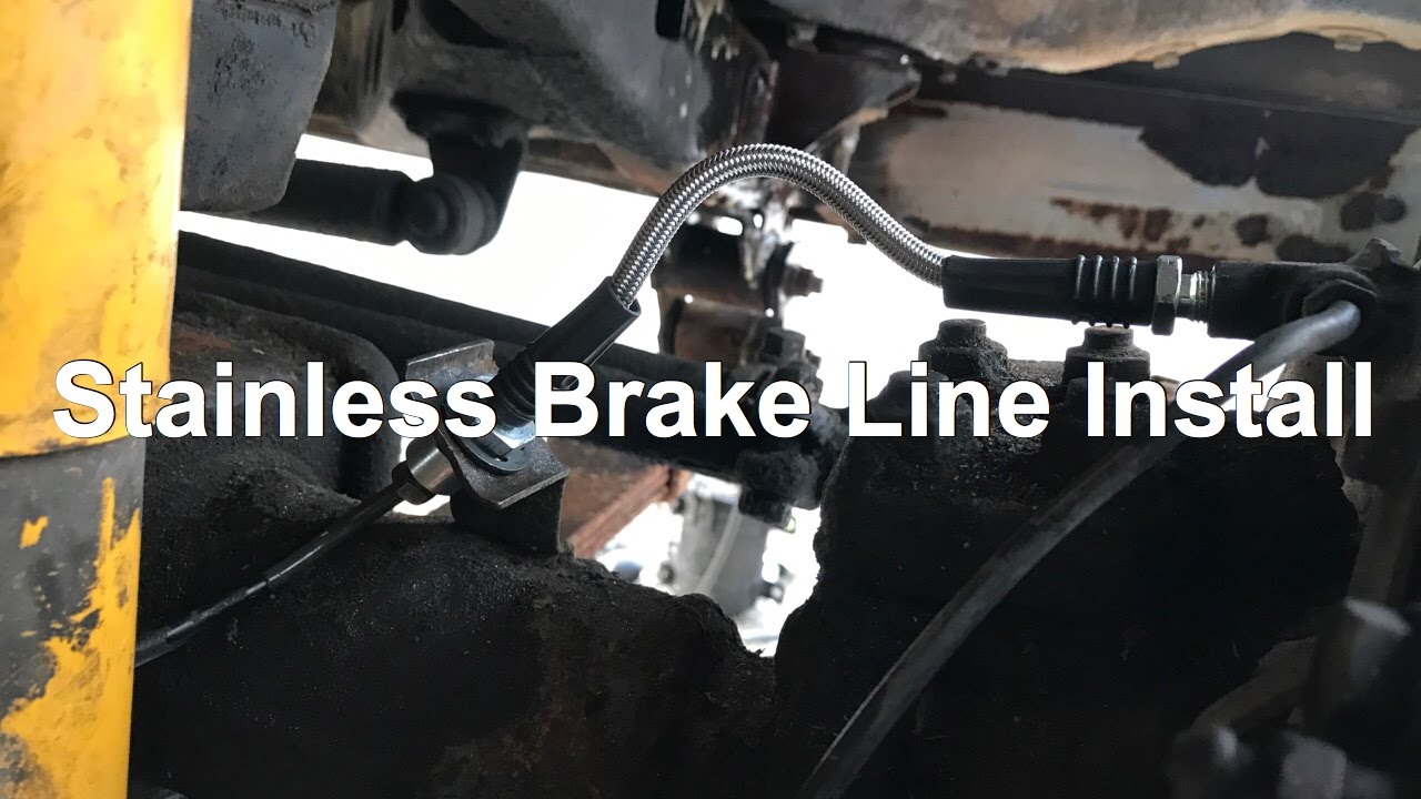 Build FJ60 Stainless Brake Line Install (Fronts) YouTube