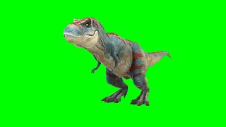 Copyright Free 3D Dinosaur Green Screen Effect | Chroma Key | Royalty Free |