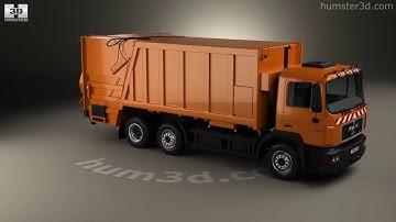 MAN F2000 Garbage Truck 1990 3D model by 3DModels.org