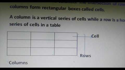 Class 5 Chapter 3 Creating Tables in Word 2013-part1