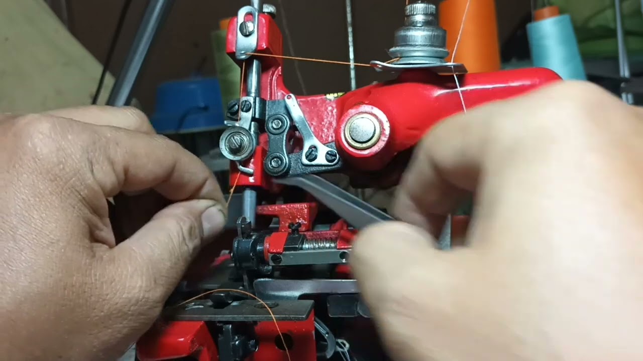 วิธีร้อยด้ายจักรพ้งเล็ก3เส้นม้าบิน