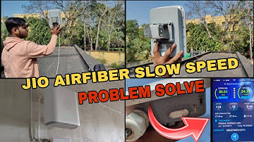 Jio Airfiber Slow Speed And Fluctuation Problem solve #jio #wifi #video