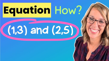 Find The Equation of a Line For 2 Points | Equations In Slope-Intercept Form