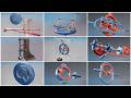507 Mechanical Movements Vol. 10 (No. 82–90) - 3D Animation