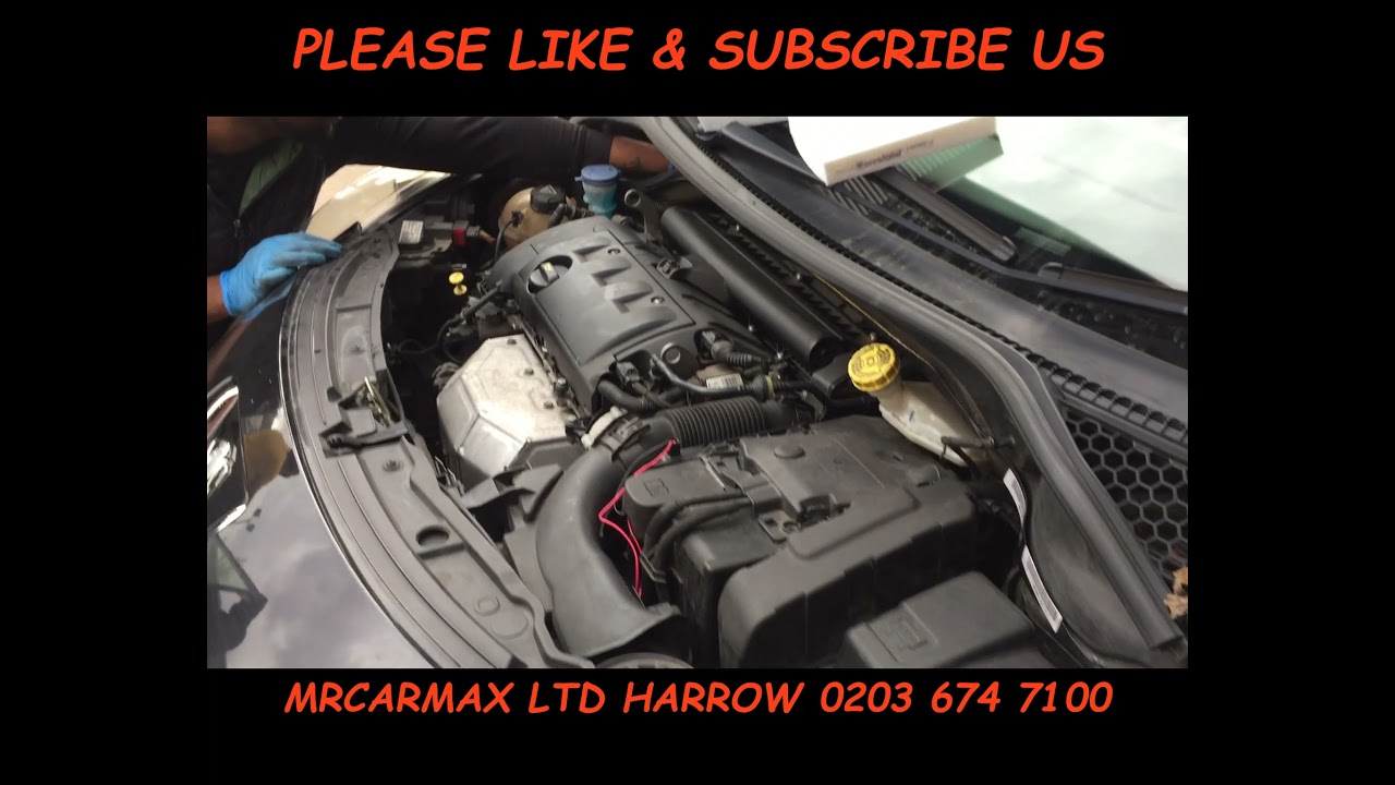 Peugeot 207 207 cc 307 pollen filter change cabin filter location YouTube