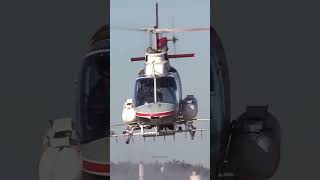 🚁 Bell 206 Spraying Helicopter Low Pass! Amazing Pilot Skills #shorts #aviation #bell206 #helicopter