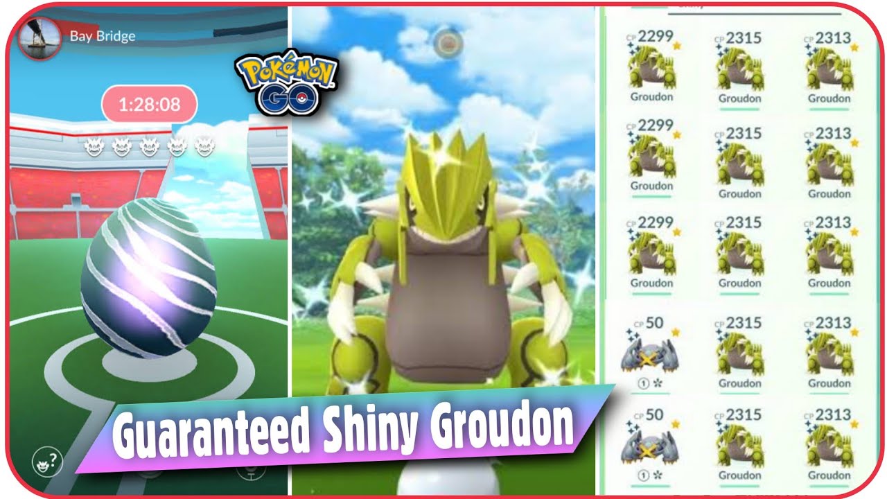 How To Get Guaranteed Shiny Groudon in Pokemon Go, Groudon Shiny Rate