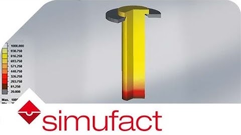 Temperature development in a Jominy test | Simufact