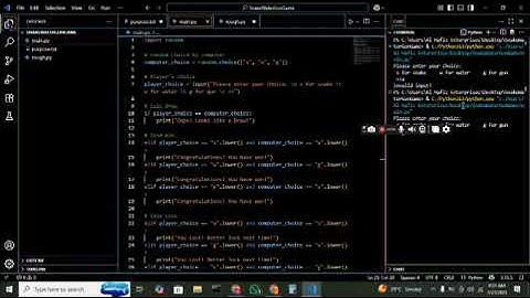 Snake Water Gun Game using Python