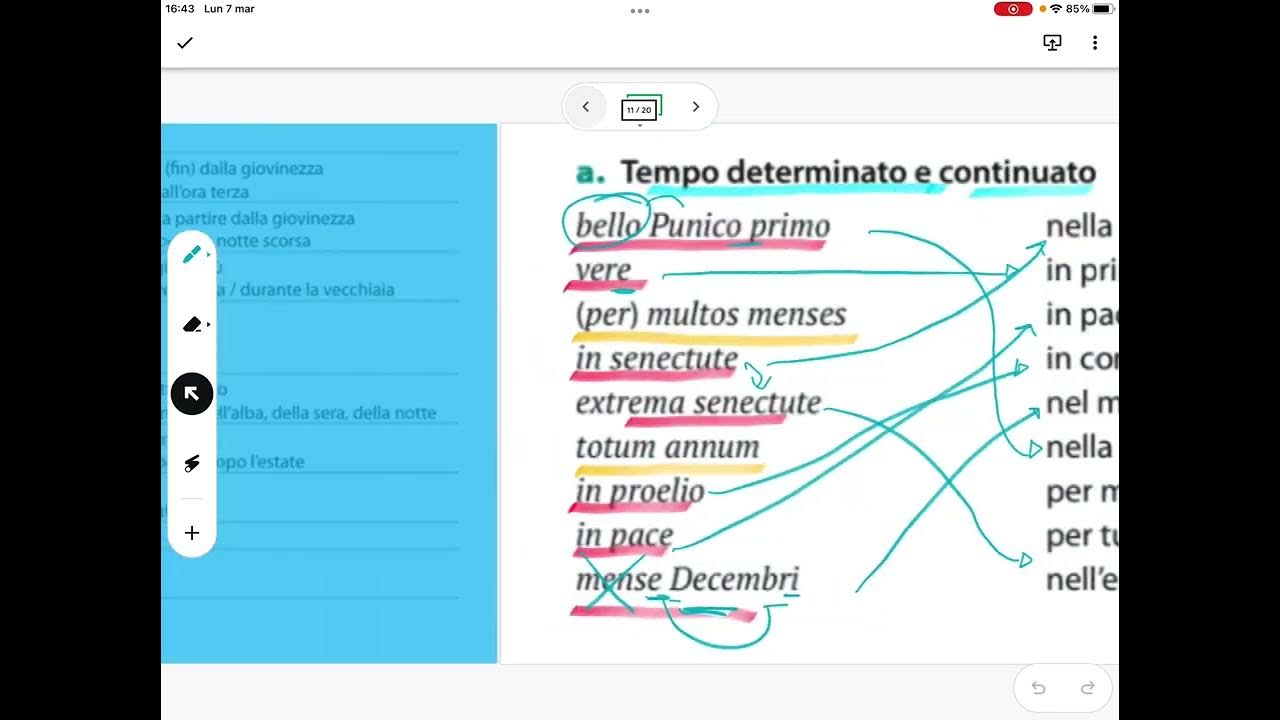 Complemento di tempo determinato e continuato in Latino YouTube
