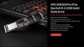 Xpg Spectrix Sg Pcie Gen3x4 M 2 2280 Rgb Ssd Youtube