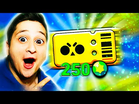 ახალი BrawlPass ვიყიდე 250 Gem ად Brawl Stars Ubralod noobi და Geozaxid