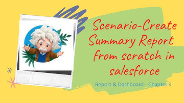 Report & Dashboard - Chapter 9 -  Scenario-Create Summary Report  from scratch in salesforce