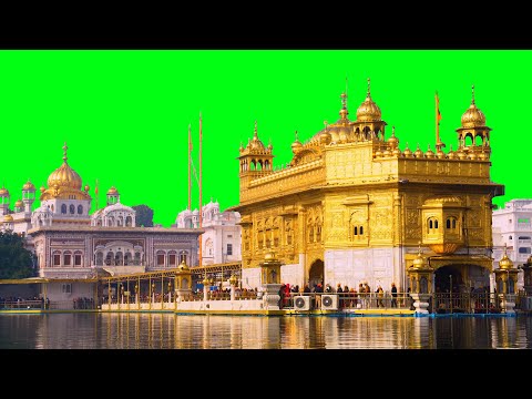 Golden Temple 4K Green Screen Background - Amritsar