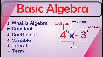 Basic Algebra | understanding constant ,variable, coefficient, literal and terms in math