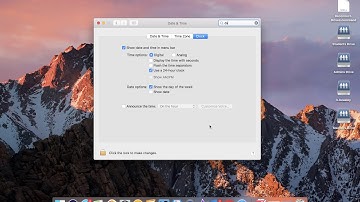 Show Date & Battery percentage in menu bar of a Mac
