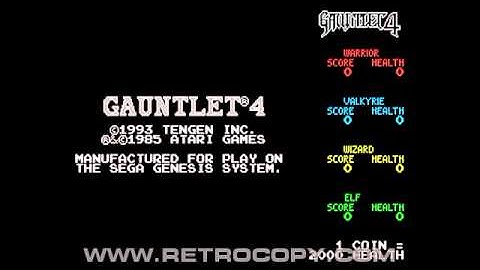 Gauntlet IV (Sega Genesis / Mega Drive) Intro