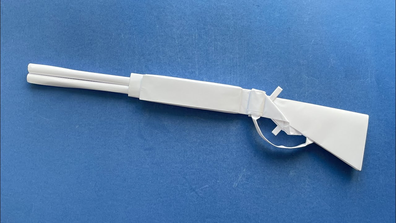 Comment fabriquer un fusil de chasse en papier | Pistolet en papier