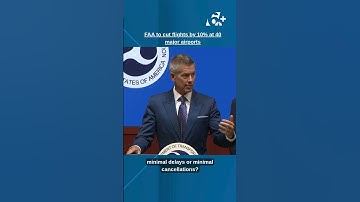 FAA to cut flights by 10% at 40 major airports due to government shutdown