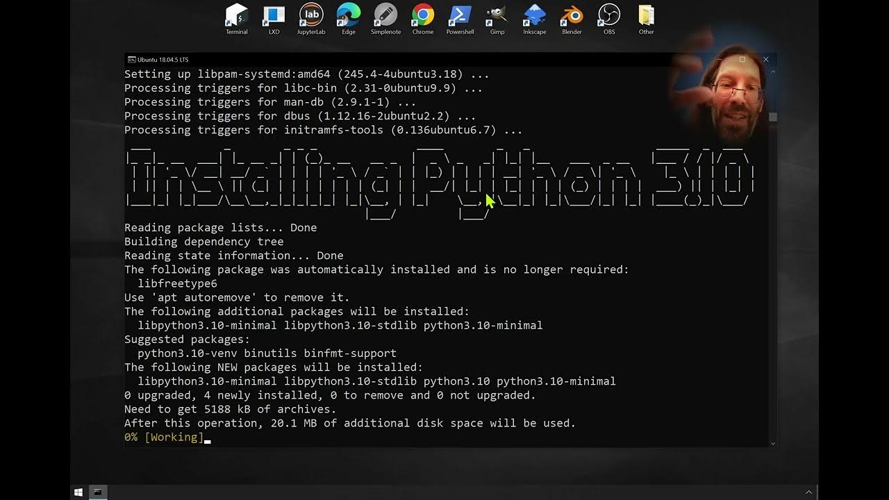 Linux google chrome in lxd linux container on windows wsl youtube