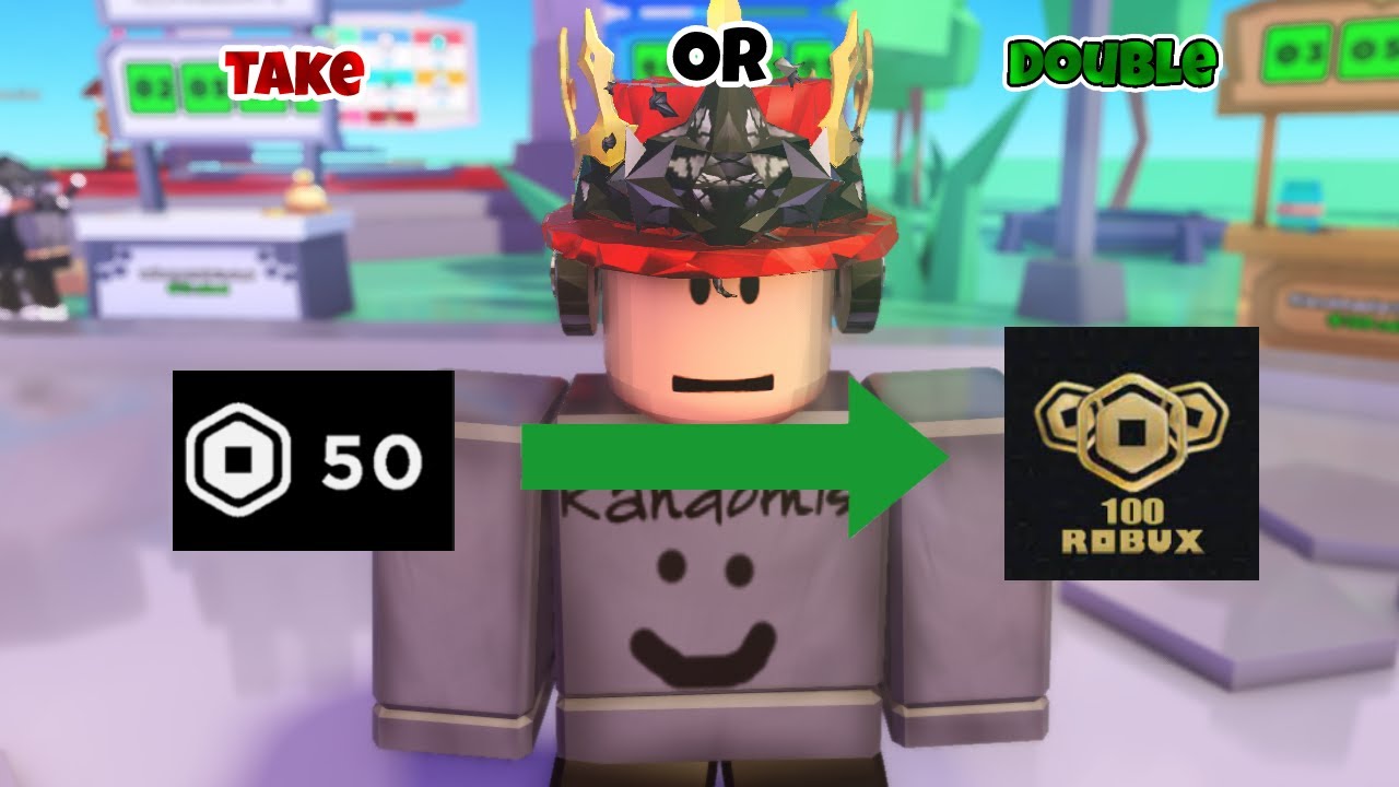 Take it or double it and give it to the next person roblox pls donate