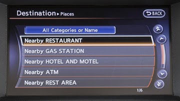 2017 Nissan Quest - Map Button (if so equipped)