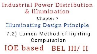 7.2) Lumen Method of lighting Computation || Illumination || IOE