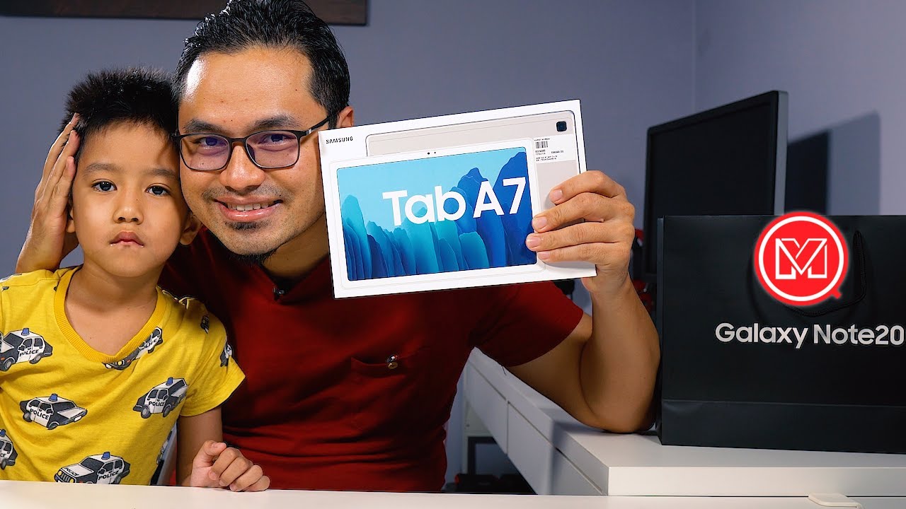 Samsung Tab A7 - Tablet Ekonomi untuk Student Kelas Online? Unboxing & Review | moqMOQ Tube