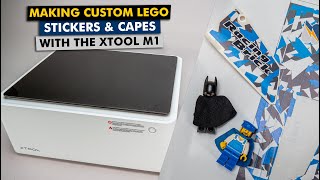 Creating custom LEGO stickers & minifigure accessories with the xTool M1 laser & blade cutter