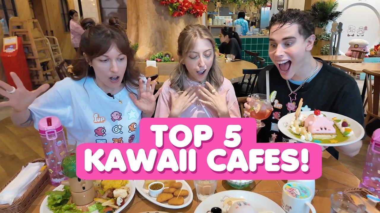 hwara様 ♡ Sweet Cafe 6枚 Top 5 Must-Visit Kawaii Character Cafes in Japan! - YouTube
