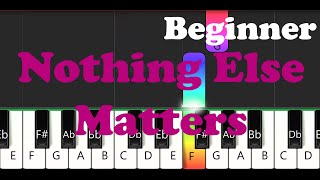 Nothing Else Matters Easy Piano for Beginners