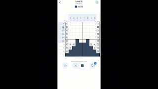 Nonogram.com Level 12 — Medium #mobilegaming #puzzle #nonogram #beginnerfriendly