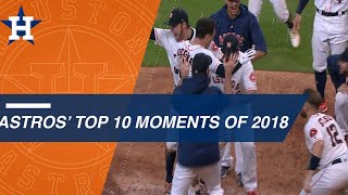 Check out some of the Astros' top moments from 2018