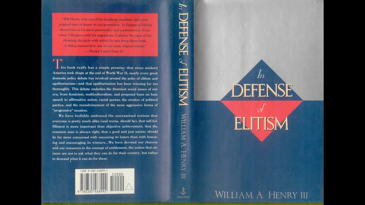 Plot summary, “In Defense of Elitism” by William A. Henry III in 5 Minutes - Book Review