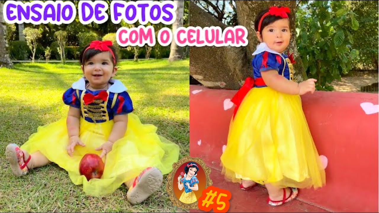 ENSAIO DE 1 ANINHO Branca de neve - Fotos lindas pelo seu celular