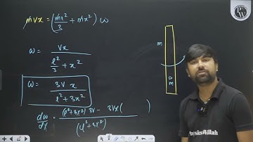 A rod of mass \(m\) and length \(L\), pivoted at one of its ends, is hanging vertically. A bulle....