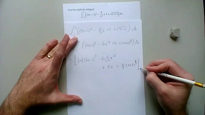 EXAMPLE: Definite integral of powers of linear functions