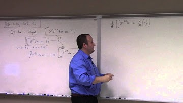 Advanced Calculus: Lecture 11 Part 1: differentiation under integral, variational calculus