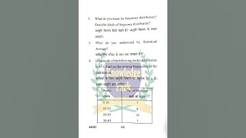 B.Com 1st Semester Business Statistics Question Paper 2024-25 | Paper Code: 44002 | University Paper