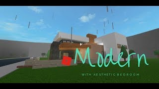 ROBLOX | Welcome to Bloxburg | Modern House with Aesthetic bedroom | Speedbuild #3