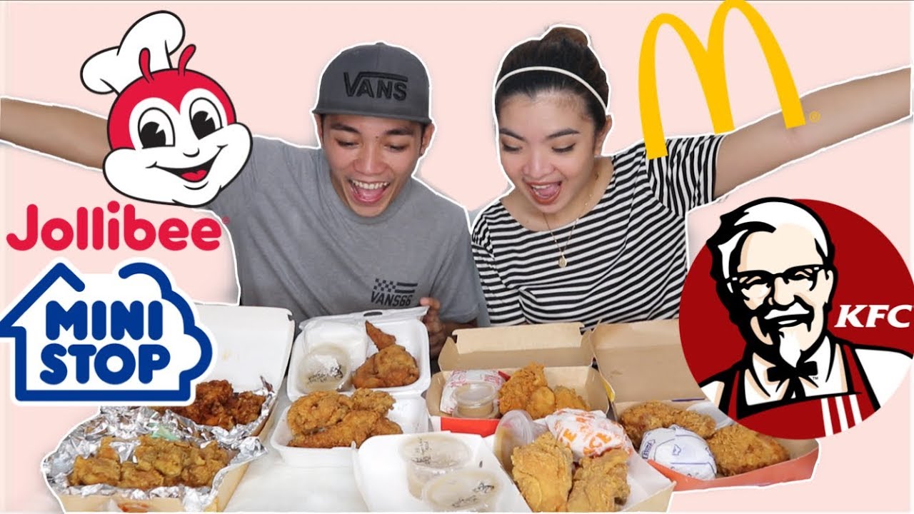 FRIED CHICKEN MUKBANG | JOLLIBEE | MINISTOP'S UNCLE JOHN'S | MCDONALD'S | KFC | 24 CHICKEN