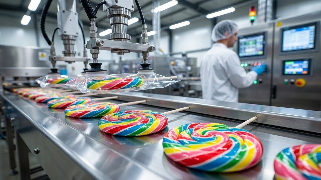 Watch How Your Favorite Rainbow Candy Gets Made at Massive Scale