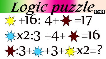 Can you solve this logic puzzle? #12 I Brain teasers I Math is fun