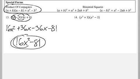 Math 119 : 5.3 #13, #14 (Intermediate Algebra Tutorial : Multiplying Polynomials)