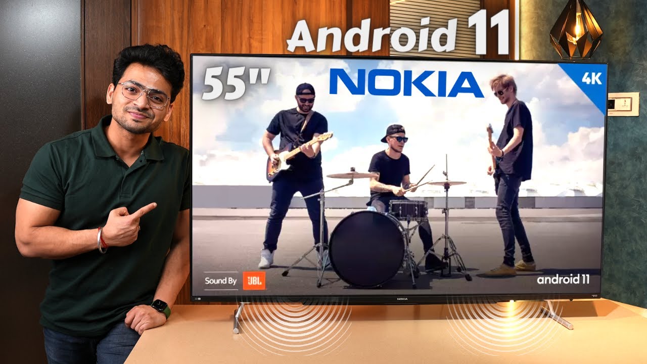 Nokia TV 55 (2021) 🔥| 60W JBL SoundBar 🔊& 4K Android TV 🚀| Nokia 4K TV Unboxing & Quick Review ⚡️