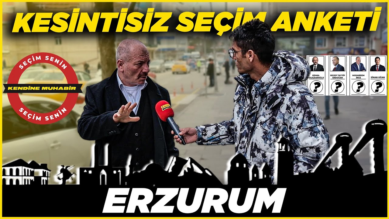 FETHULLAH GÜLEN’İN MEMLEKETİ ve AKP’NİN KALESİ ERZURUM KESİNTİSİZ-SAYAÇLI SEÇİM ANKETİ!