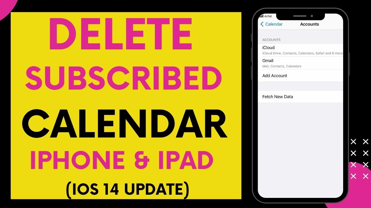 [iOS 14] How To Delete Subscribed Calendar On iPhone Or iPad YouTube