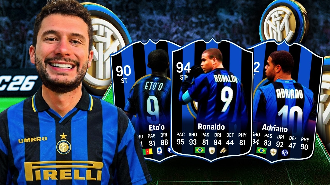 MONTEI UM TIME SÓ DE LENDAS DA INTERNAZIONALE 🔥