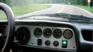 1975 Fiat 124Cc Sport Coupe In Usa Driving,Cornering, Shifting