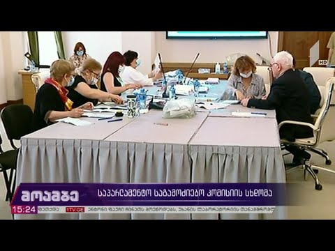 საპარლამენტო საგამოძიებო კომისიის სხდომა